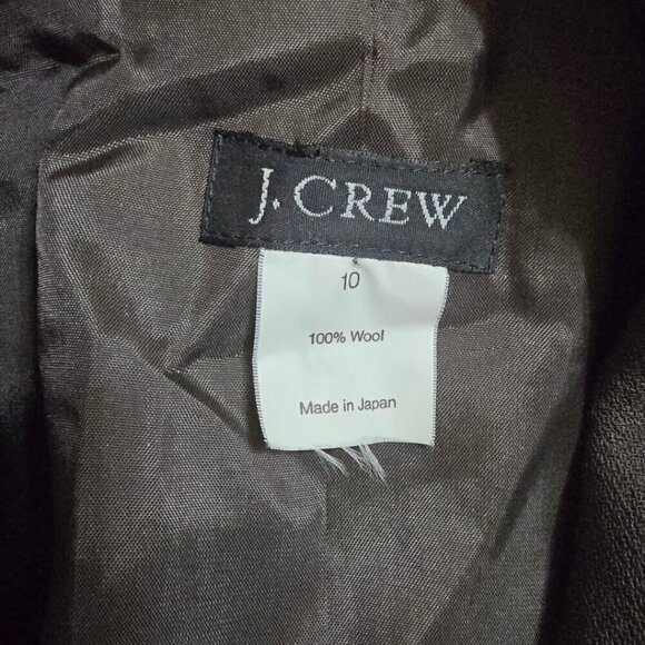 J. Crew Vintage Olive Green Single Breasted Wool Blazer Sz 10 - Picture 5 of 6